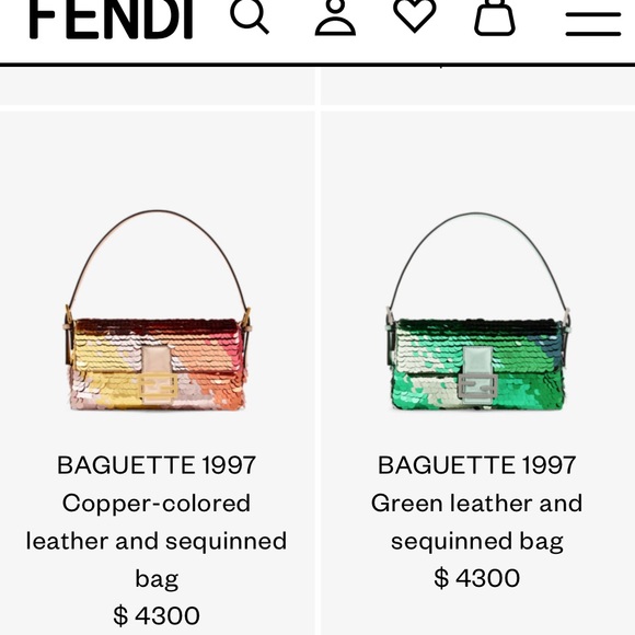 Fendi Limited Edition Vintage 1997 Pink Zucchino Sequins Mini Forever Bag - Picture 4 of 15